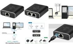 LogiLink Gigabit Ethernet Splitter, RJ45/USB-C - 2x RJ45