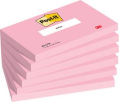 Post-it zelfklevende memo's Notes, 127 x 76mm, flamingoroze