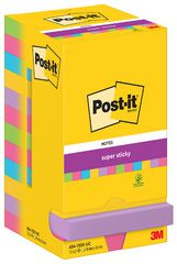 Post-it Super Sticky Notes zelfklevende memo's, 76 x 76 mm, kleuren assorti