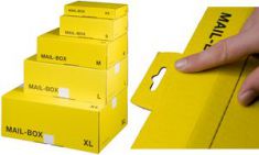 smartboxpro pakket-verzenddoos MAIL BOX, grootte: XS, geel