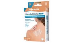 Lifemed wond-hechtstrips steriel, 6,4 x 102 mm, wit, 10 stuks