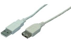 LogiLink USB 2.0 verlengkabel, grijs, 3,0 m