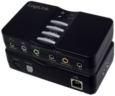 LogiLink 7.1 USB Sound Box, 8-Kanal, zwart