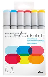 COPIC markers Sketch, 6 stuks in set 'Perfect Primaries´