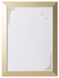 Bi-Office Design-whiteboard Kamashi, 600 x 450 mm, goud