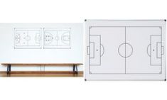 Bi-Office whiteboard voetbalveld, A4