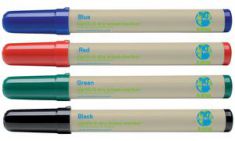 Bi-Office gerecyclede whiteboard-Marker ´Earth´, ronde punt, 2-3 mm, assorti