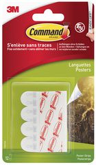3M Command plakstrips poster strips, grootte: S, wit