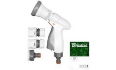 Bradas tuinbroes-set SUPER SPRAY, 4-delig, grijs/wit