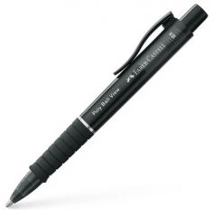 FABER-CASTELL drukbalpen POLY BALL VIEW, 0,6 mm, zwart