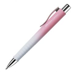 FABER-CASTELL drukbalpen POLY BALL, wit / rose