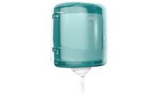 TORK Reflex binnen-afroldispenser voor poetspapier, turquoise