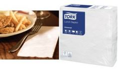 TORK Lunch-servetten, 300 x 300 mm, 1-laags, wit