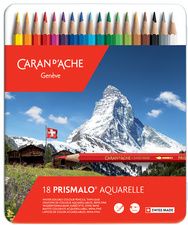 CARAN D'ACHE kleurpotlood PRISMALO Aquarelle, 18 stuks in blikje