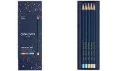 CARAN D'ACHE kleurpotloden COSMIC BLUE, set van 10