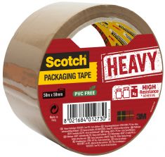 3M Scotch verpakkingstape/plakband SECURE SEAL, 50 mm x 50 m, bruin