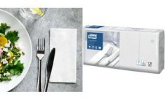 TORK Bistro-servetten SOFT, 328 x 325 mm, 2-laags, wit