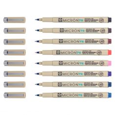 SAKURA Fineliner Pigma Micron PN, 0,5mm, 8 stuks in een set