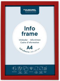 EUROPEL magneetframe INFO FRAME, DIN A4, rood