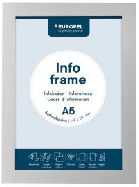 EUROPEL magneetframe INFO FRAME, DIN A5, zilver