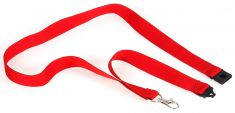 EUROPEL badgekoord / keycord met karabijnhaak, rood