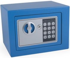 pavo mini kluis, met electronisch slot, blauw