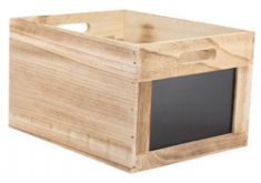 Securit houten kist TABLECADDY, met 2 schoolbordvlakken aan de korte zijden