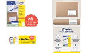 AVERY etiketten, 70 x 35 mm, wit, 100 vel, permanent