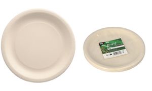 PAPSTAR bord van agrarische resten 'pure', rond, 180 mm, naturel
