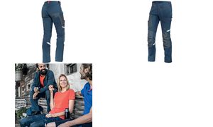 Uvex damescargobroek regular fit, nachtblauw, maat 46.